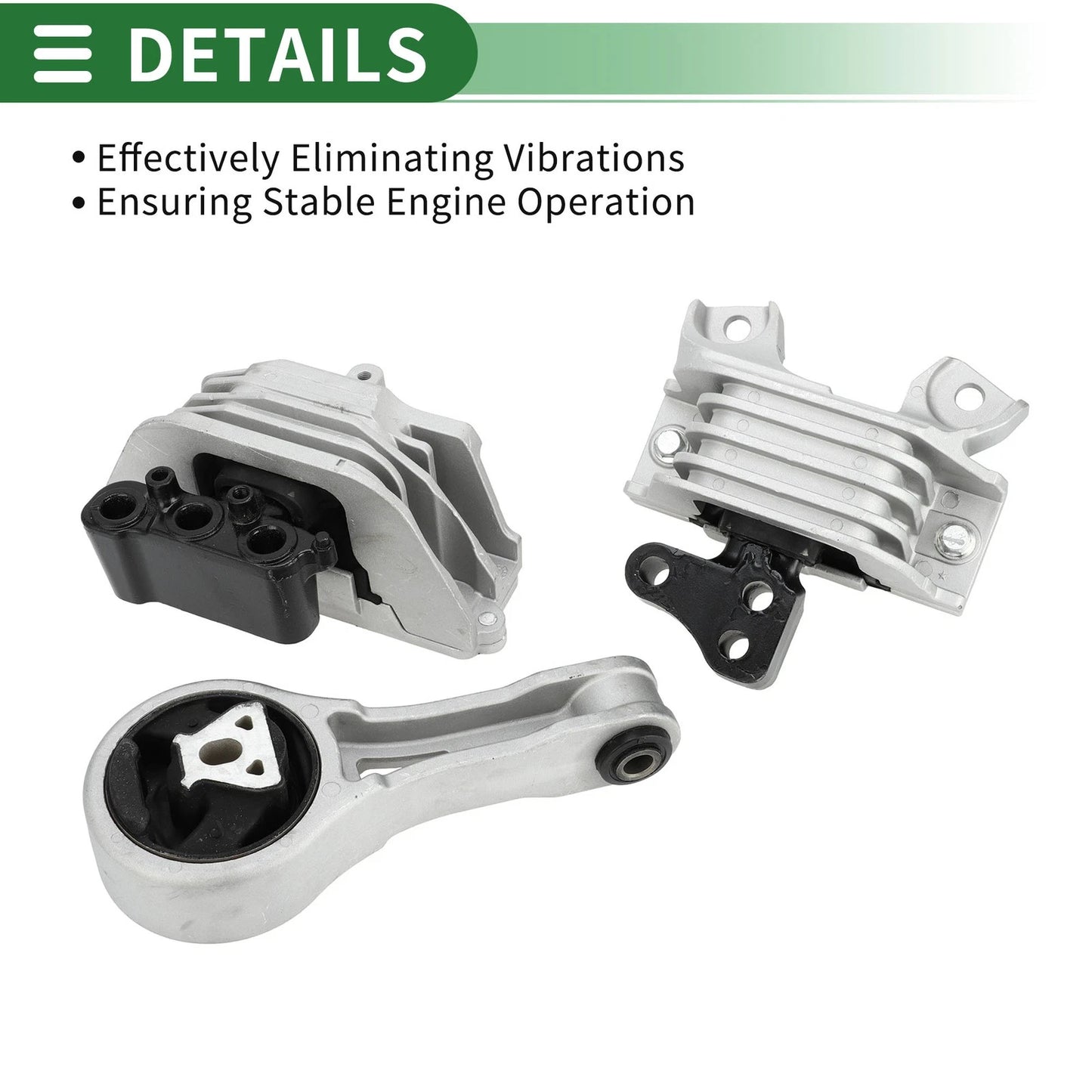 Engine Motor Trans Mount Set for Dodge Grand Caravan (2008-2010)
