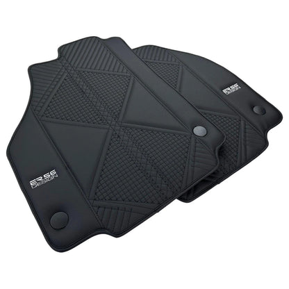 Black Leather Floor Mats for Ferrari 458 Italia (2010-2015)