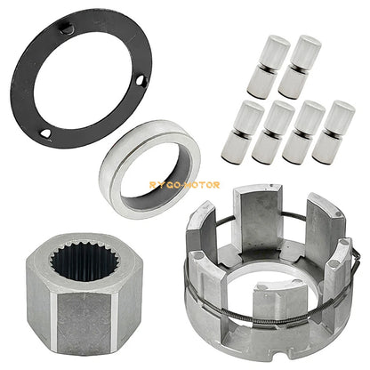 Front Wheel Hub Clutch Bearings Seals Kit for Polaris Big Boss Worker Xplorer