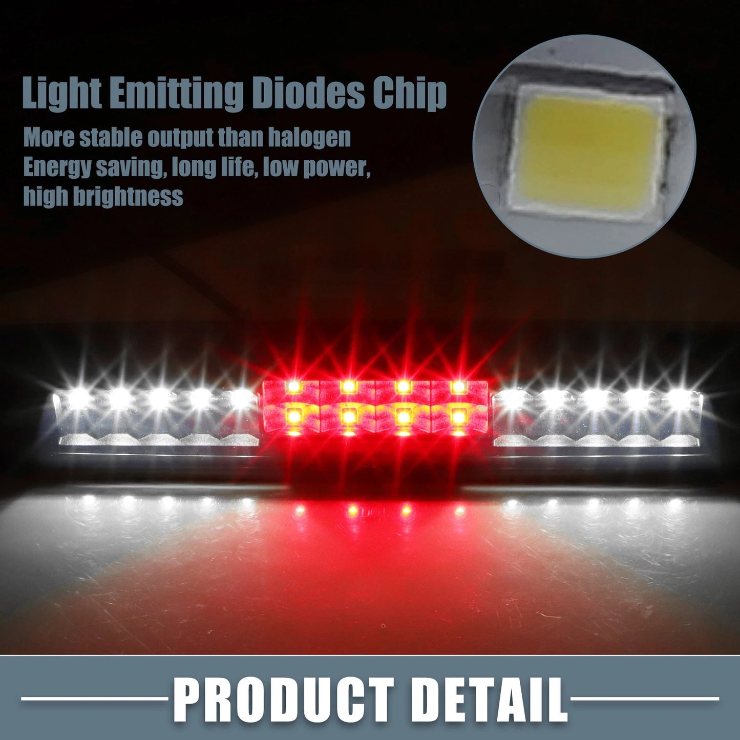 High Mount Stop Light for Chevrolet Silverado 1500/2500 Smoked Lens