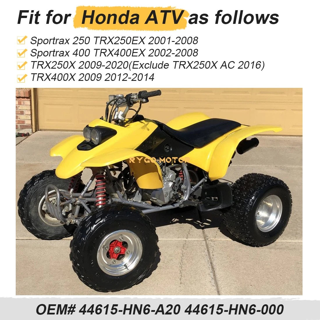 Front Left or Right Wheel Hub for Honda Sportrax 250 TRX250EX 2x4 (2001-2008)