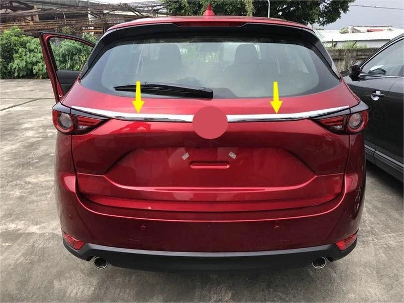 Chrome Rear Truck Lid Decor Cover Trim for Mazda CX-5 2017-2021 2 x ABS