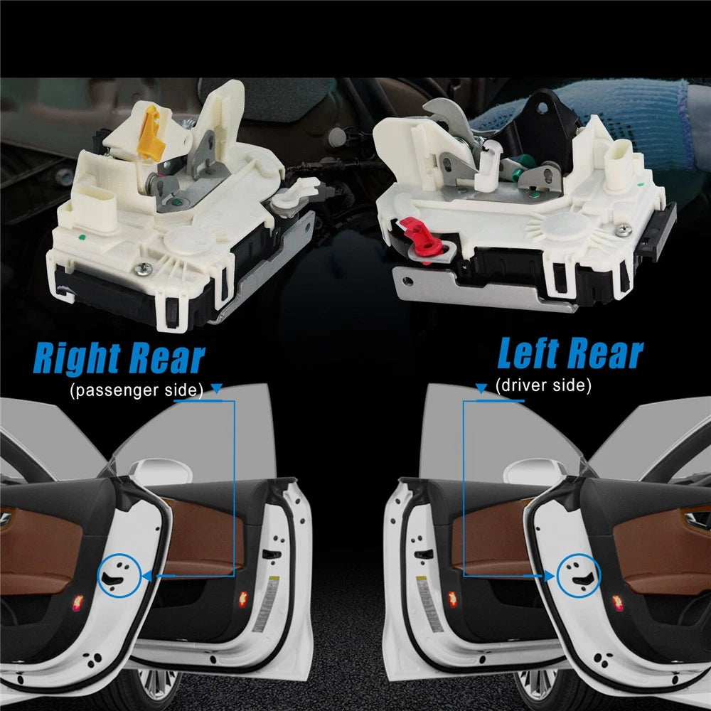 Rear Left & Right Door Lock Actuators for Chrysler Dodge Jeep (2005-2010)