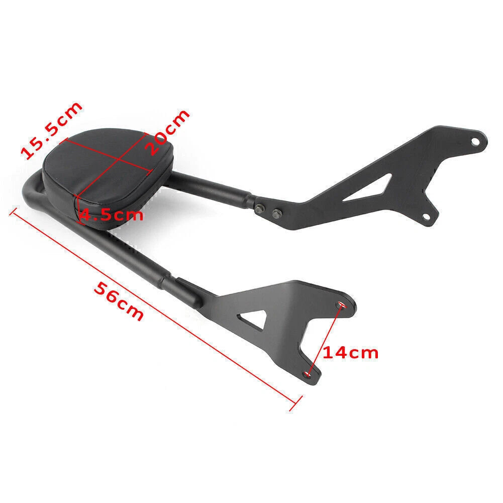 Sissy Bar Backrest Rack for Yamaha Star XVS950 Bolt XV950 (2014-2017) Black