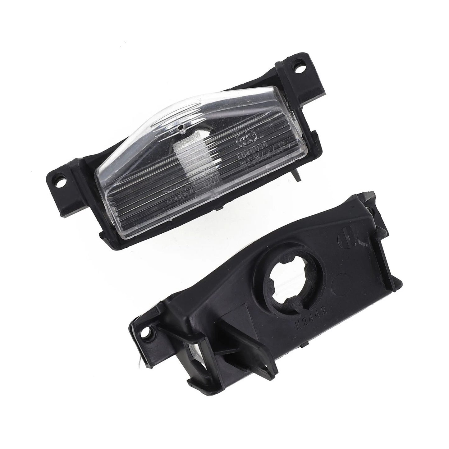 2 x 12V License Plate Light Rear Bumper Lamp Housing Cover for Mazda 3 (2009–2013)