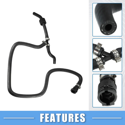 Engine Coolant Hose for BMW X5 4.4L V8 (2004-2006) Rubber Black