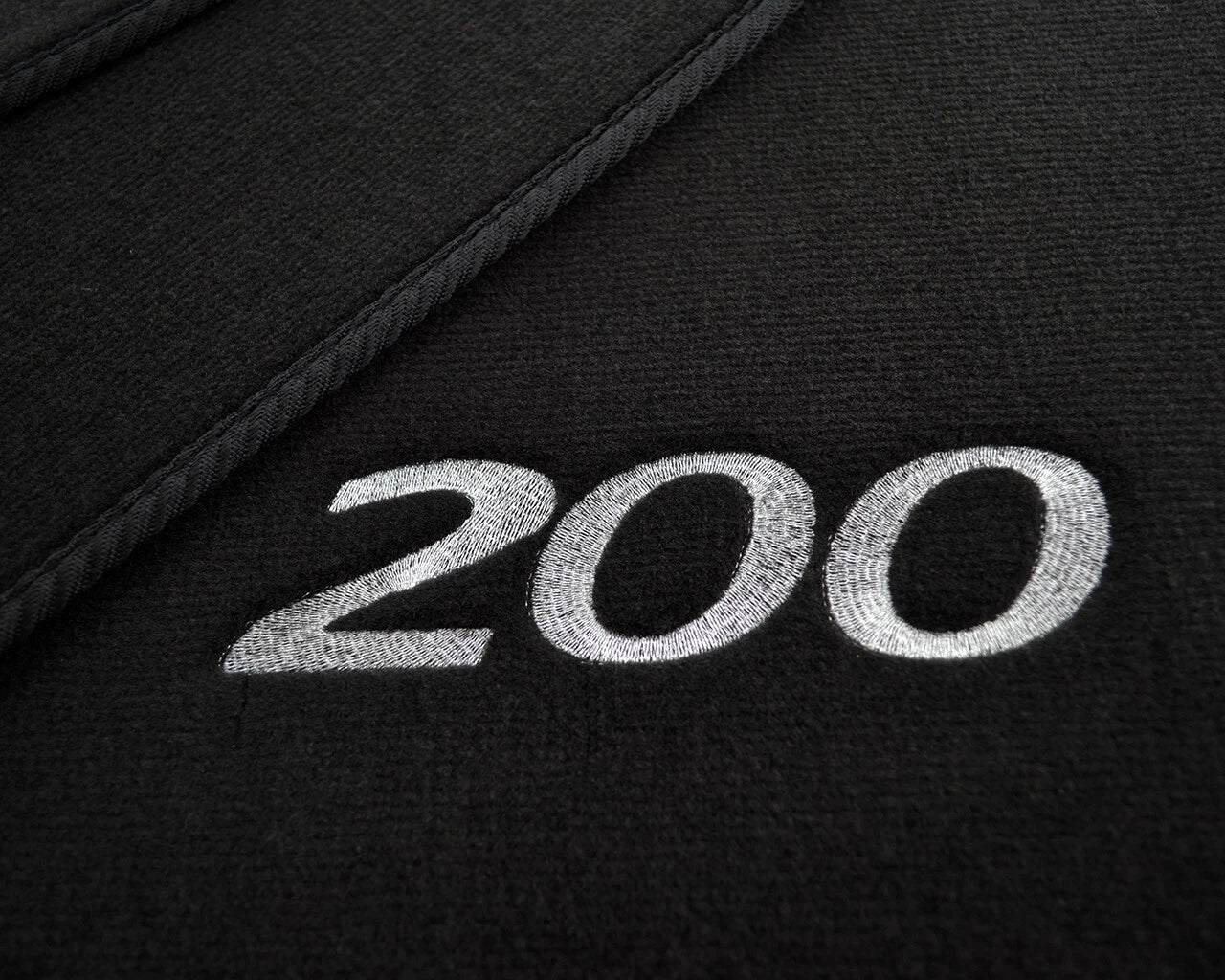 Floor Mats for Chrysler 200 Convertible Black Tailored Carpets (2010-2014)