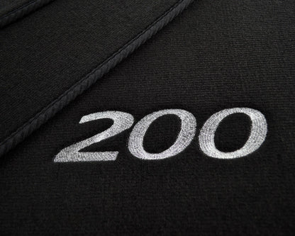 Floor Mats for Chrysler 200 Convertible Black Tailored Carpets (2010-2014)
