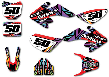 Custom Graphics Full Kit for Honda CRF 50 2004-2026 Clover Style Stickers