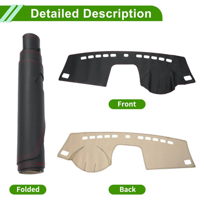 Dashboard Cover Mat for BMW X3 (2006-2010) - Black Red