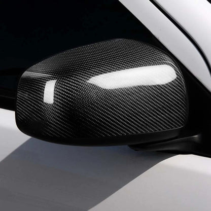 Real Carbon Fiber Wing Mirror Cover Trim Fit for 2008-2016 Mitsubishi Lancer