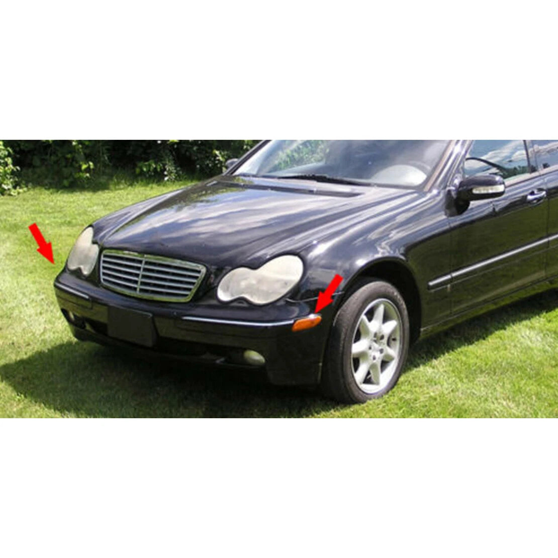 Amber Lens Side Marker Lights for Benz C-Class W203 (2001-2007)
