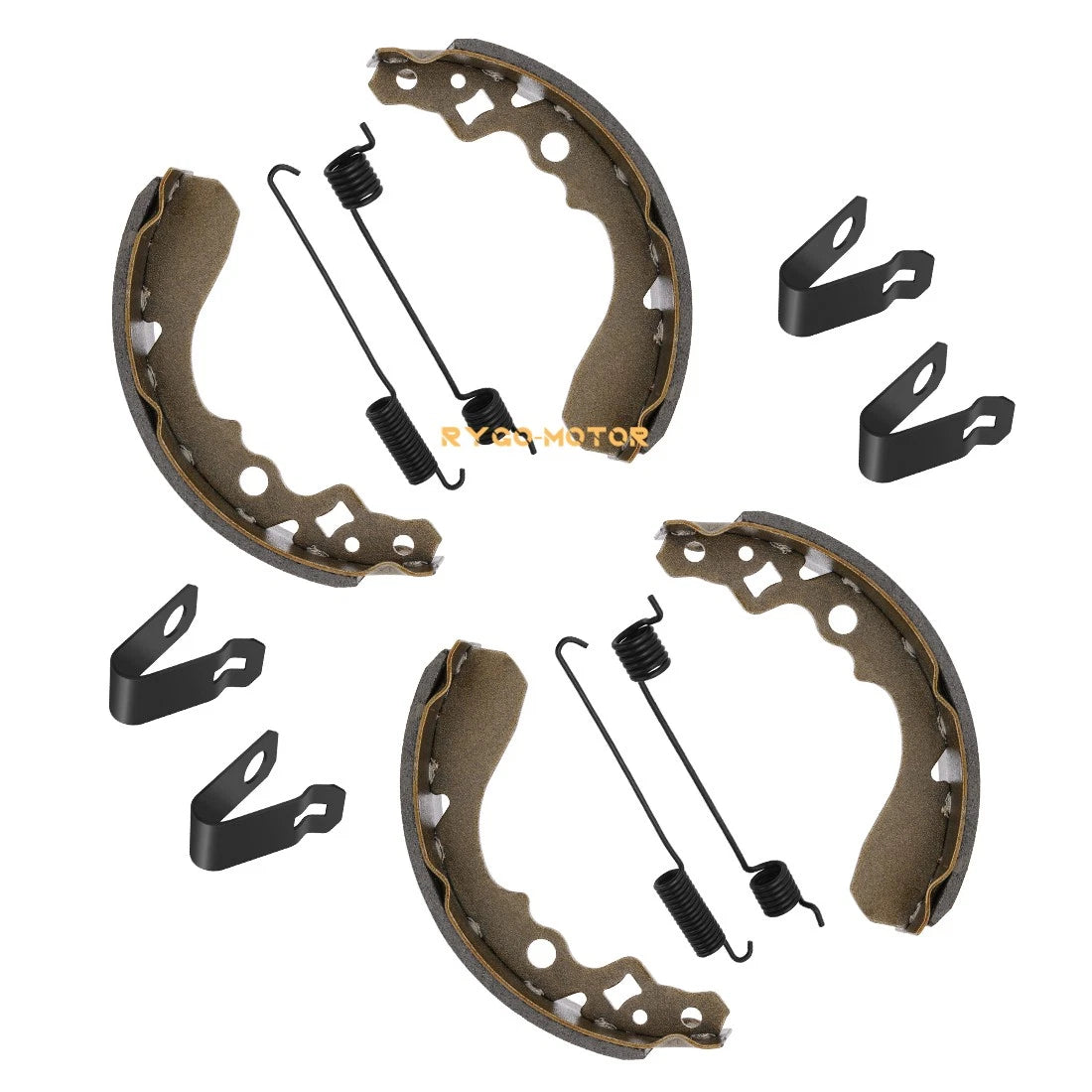 2 x Brake Drum with Bolts & Brake Shoes for Kawasaki Mule 500 550