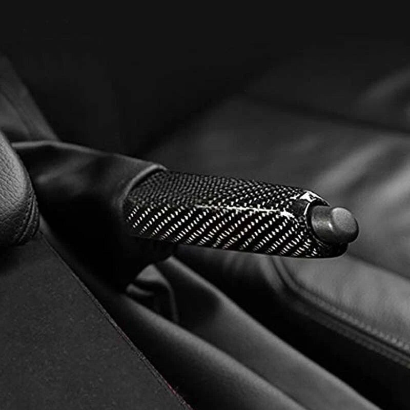 Real Carbon Fiber Handbrake Brake Handle Cover fit for BMW E46 E90 E92 F30 F32
