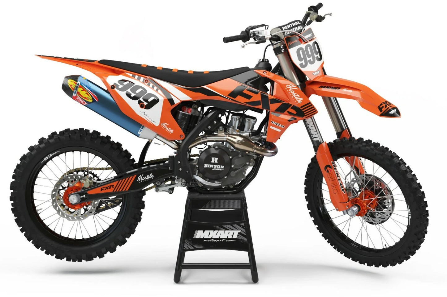 KTM SXF 250 450 Graphics Decal Kit HOSTILE Style (2016-2018)