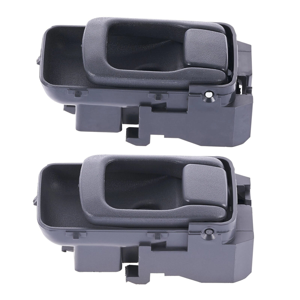 Inner Door Handle Set of 2 for Nissan Navara (1997-2015) Grey Front & Rear