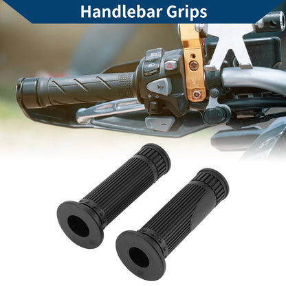 7/8" 22mm Hand Grip Covers Motorcycle Rubber Black
