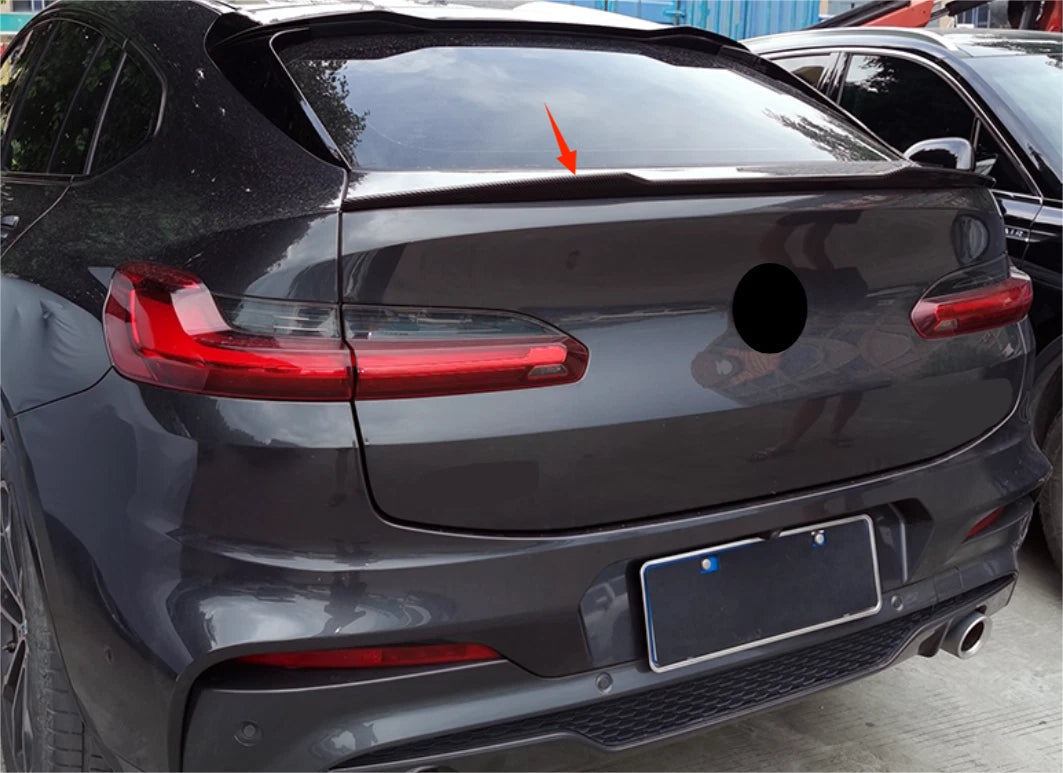 Rear Trunk Spoiler Wing ABS Carbon Fiber for BMW X4 G02 2019-2022