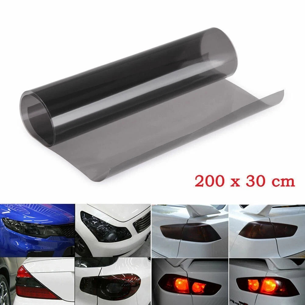 Black Vinyl Film / 1 Roll / Car Film Headlights Tail Lights Tint Vinyl Wrap for Car