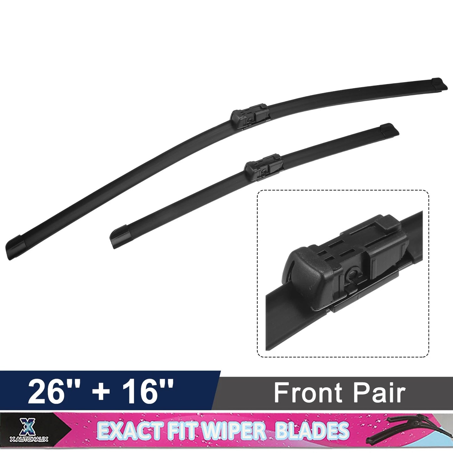 26" 16" Front Windshield Wiper Blades for Citroen C3 III (2009-2016)