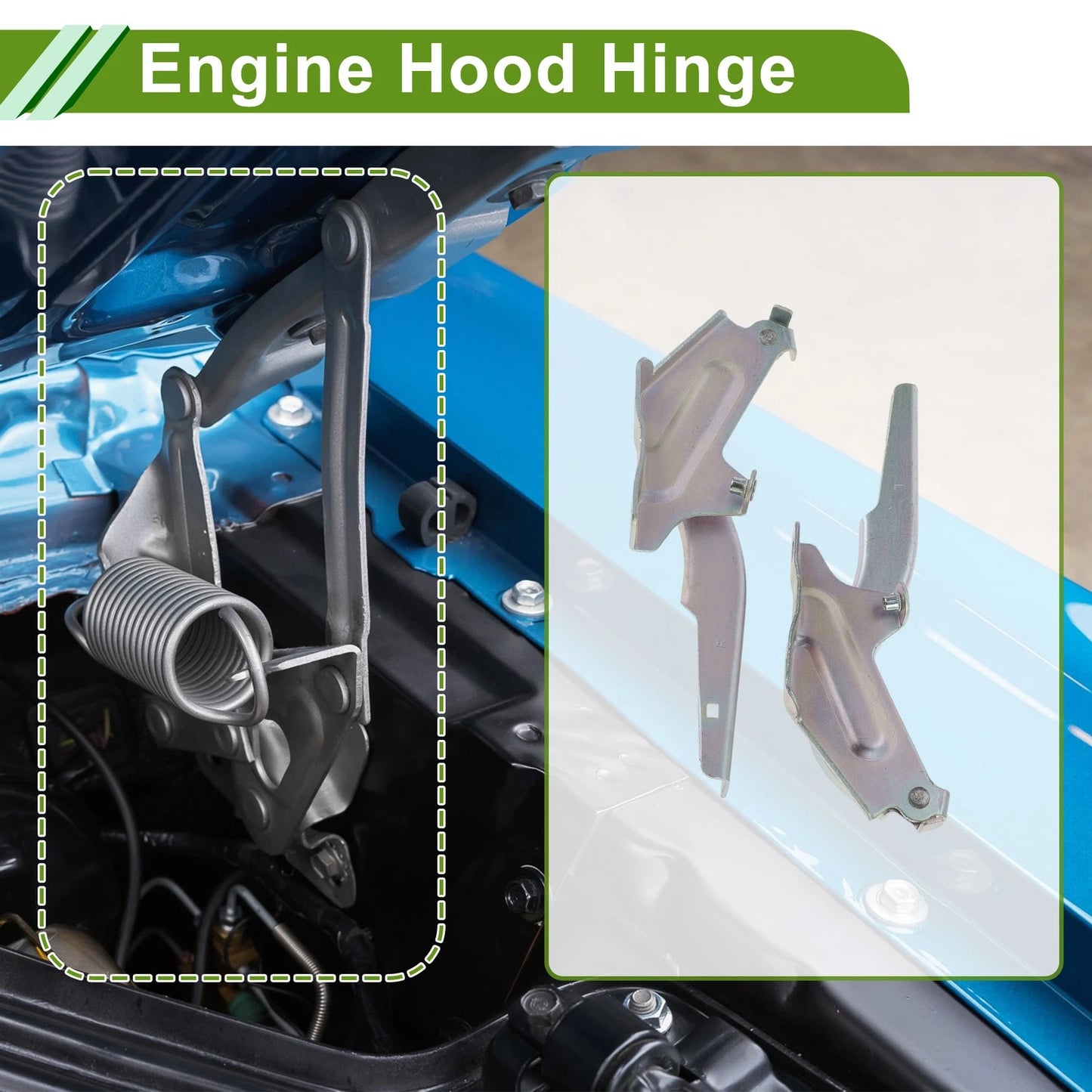 Hood Hinges 1 Pair for Nissan Sentra (2020-2024)