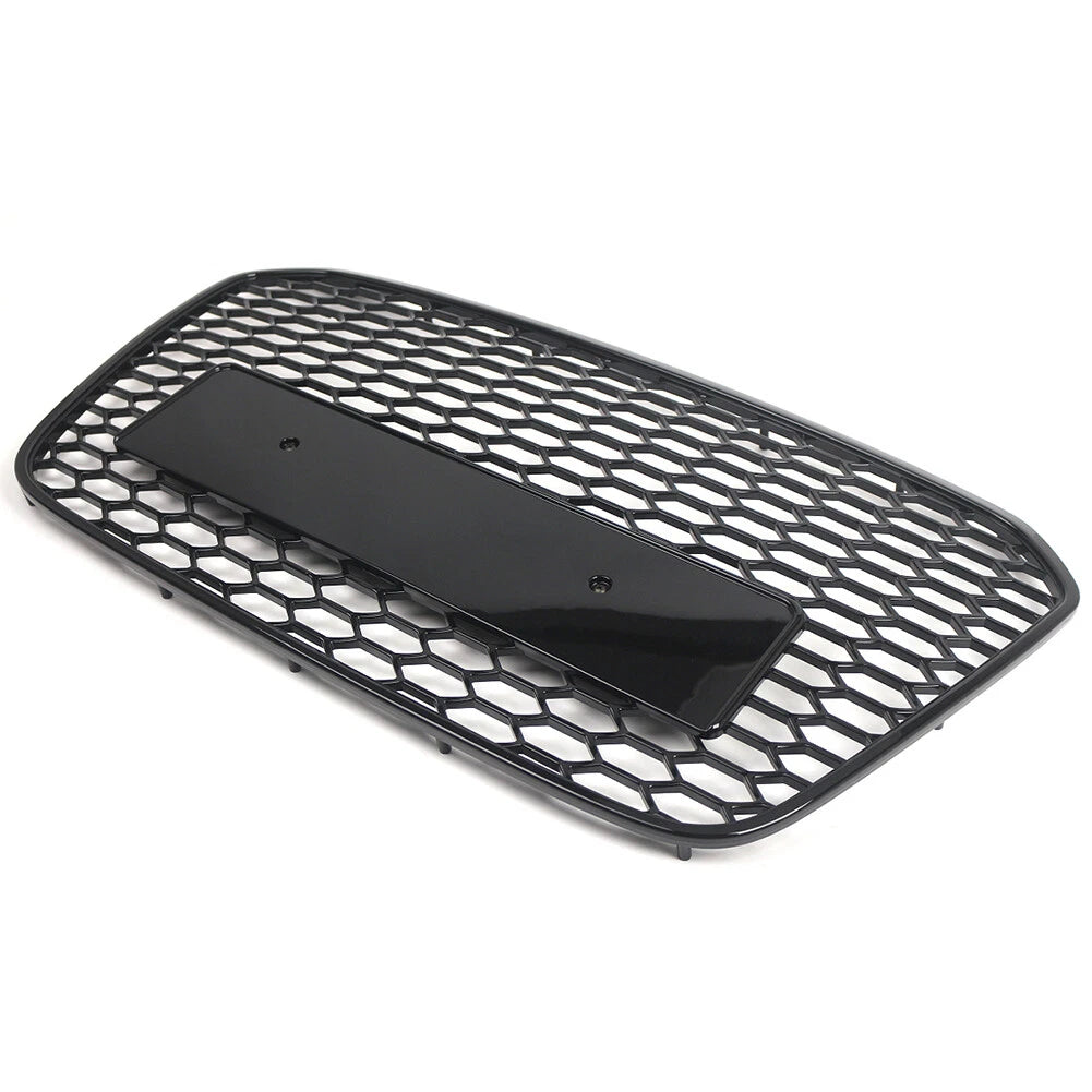 Front Bumper Mesh Grill for Audi A6 S6 C7 (2012-2015) Black