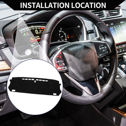 Dashboard Cover Mat for Honda Fit GR1-GR8 (2020-2024) - Black Protector Set