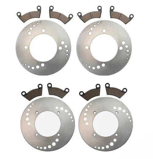 11 x Front Rear Brake Rotors and Pads for Polaris Ranger 900D (2011–2011)