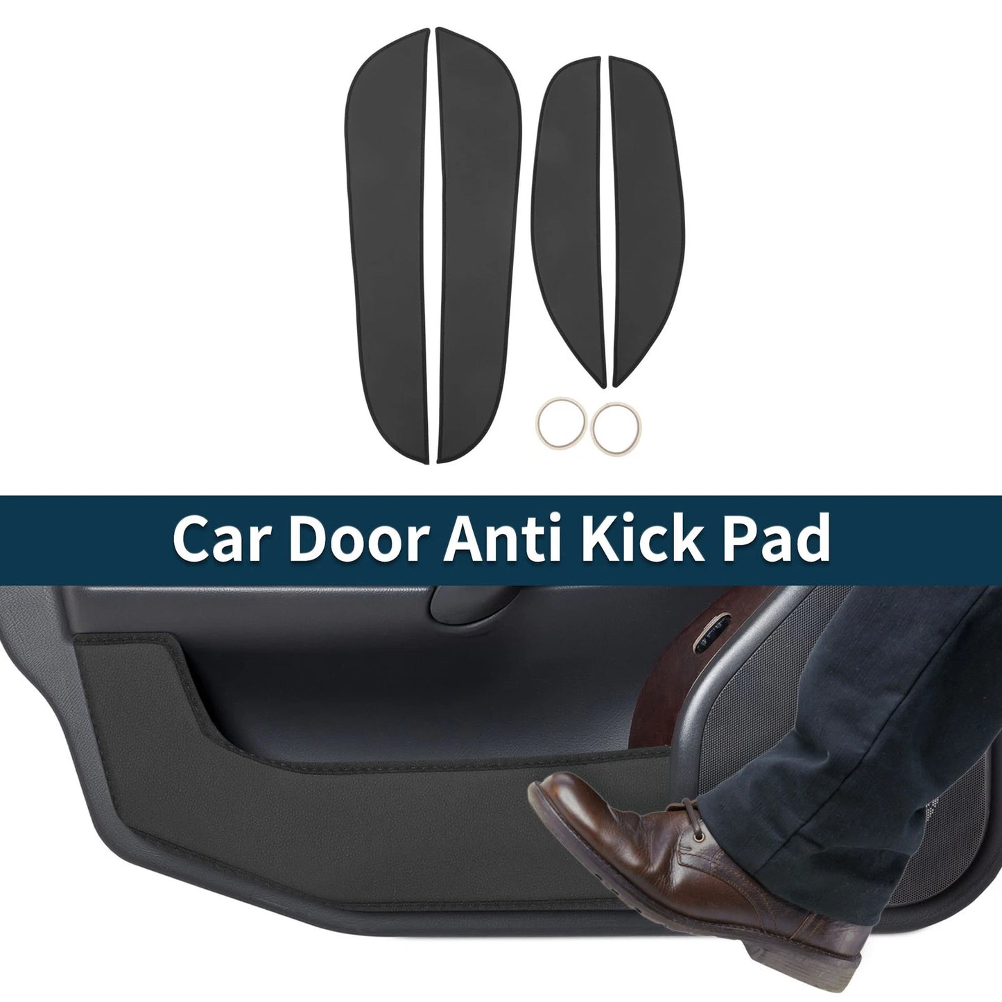 Kia Optima 2021-2023 Black Door Anti Kick Pad Sticker Protector 1 Set