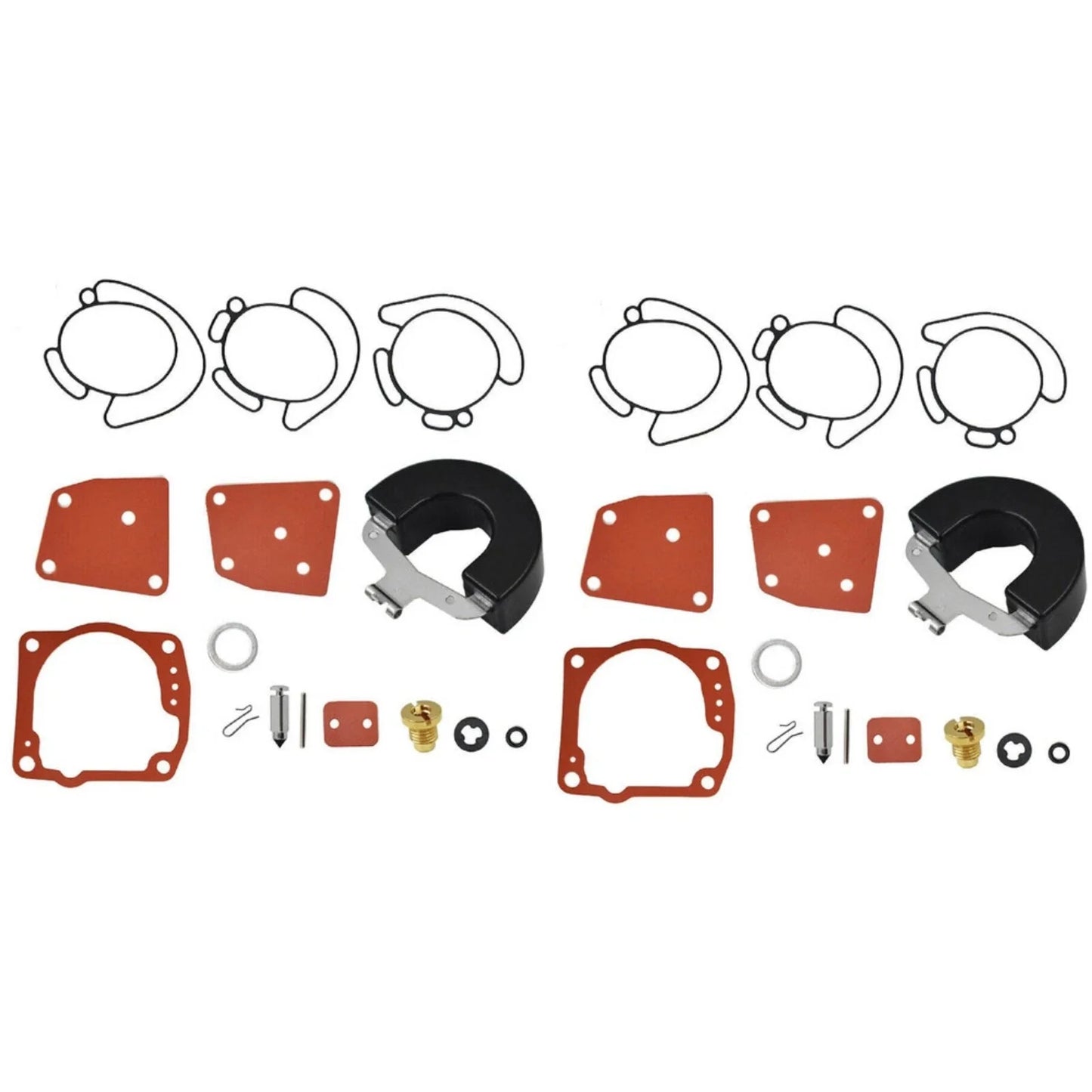2x Carburetor Rebuild Kit for Johnson/Evinrude V4/V6 90-175HP
