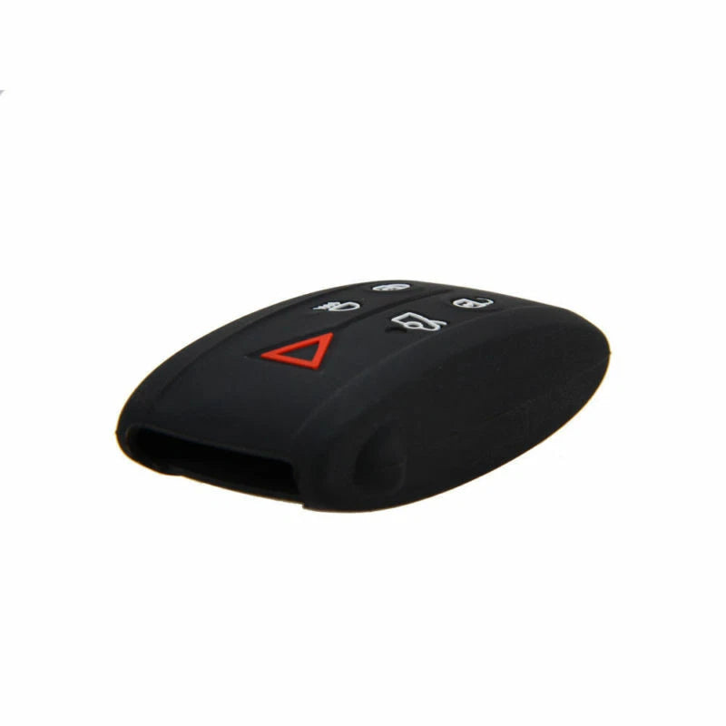 Black Remote Key Silicone Skin Case Cover Bag Fit For Jaguar XF XK XKR