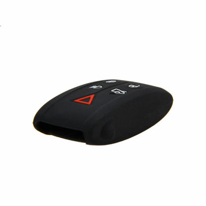 Black Remote Key Silicone Skin Case Cover Bag Fit For Jaguar XF XK XKR
