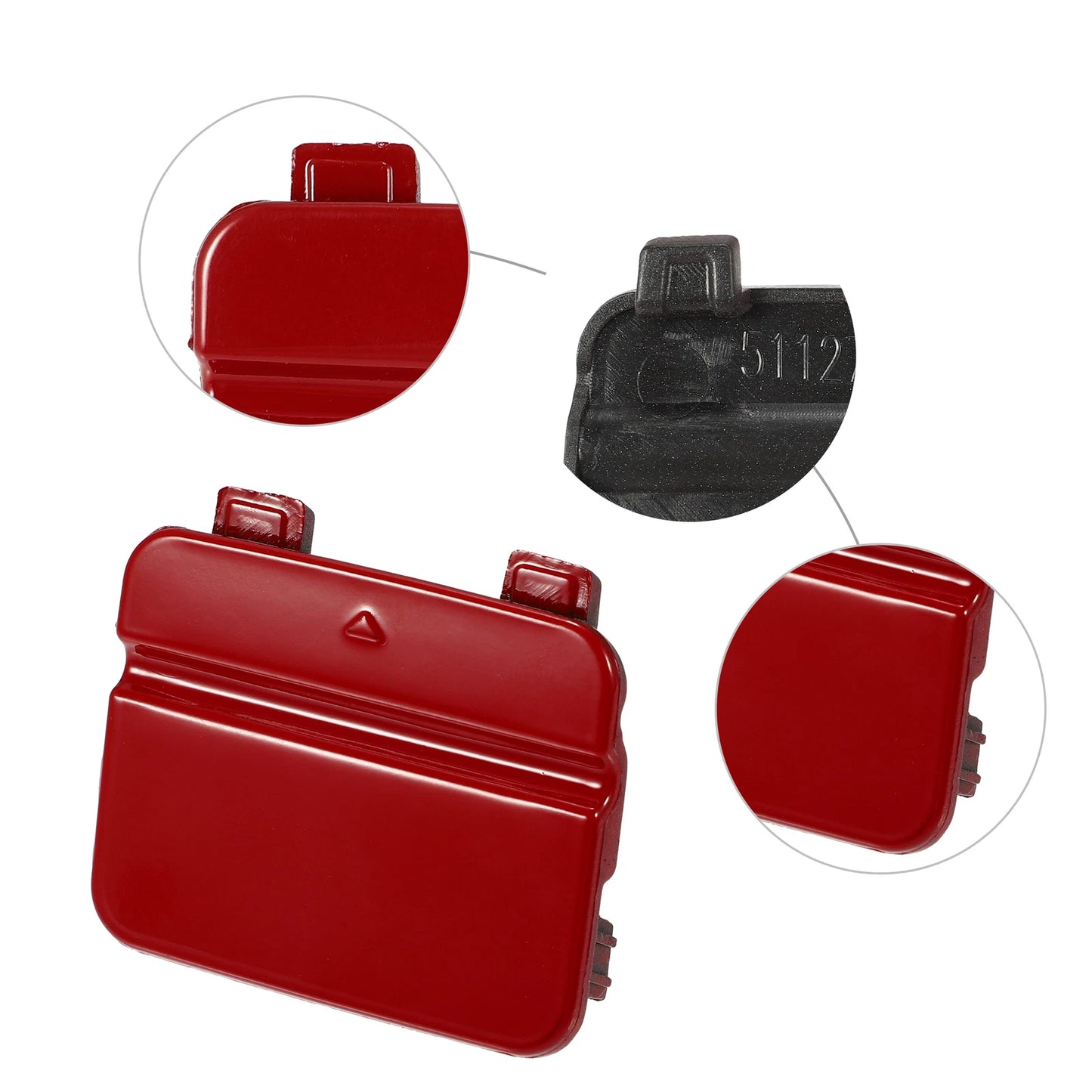 Rear Bumper Tow Hook Cover for BMW 3 Series (2012-2019) - Red