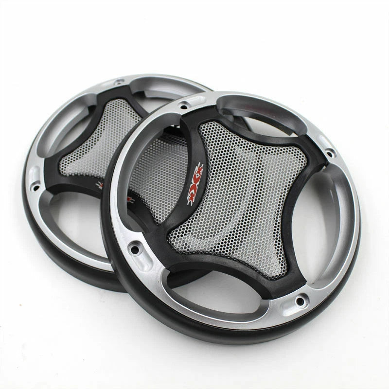 2X 5.5inch Coaxial Steel Speaker Coaxial Mesh Grille Cover Woofer Case Frame