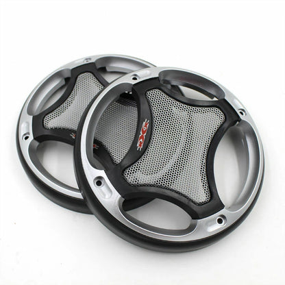 2X 5.5inch Coaxial Steel Speaker Coaxial Mesh Grille Cover Woofer Case Frame