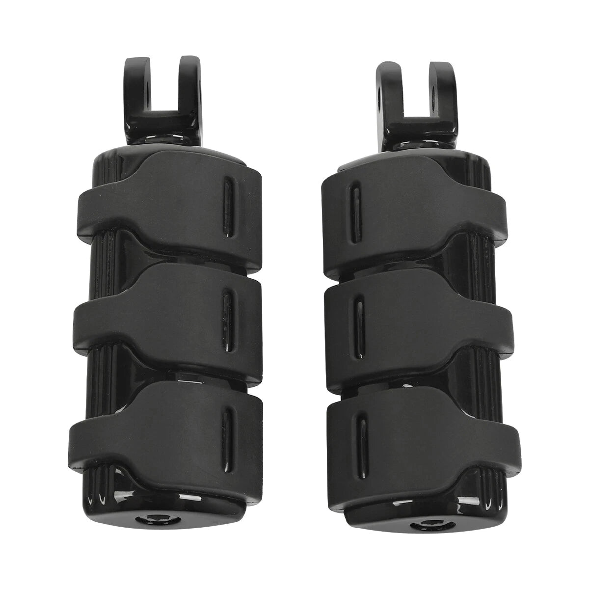 Black Front Rider Driver Footpeg Pegs for Harley Softail Low Rider (2018-2025)