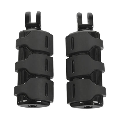 Black Front Rider Driver Footpeg Pegs for Harley Softail Low Rider (2018-2025)