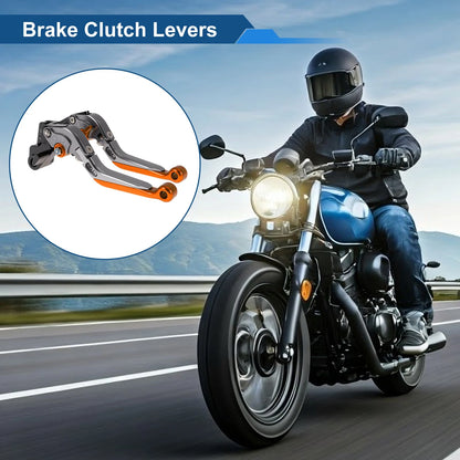 2 x Adjustable Short Long Brake Clutch Levers for Kawasaki NINJA650R