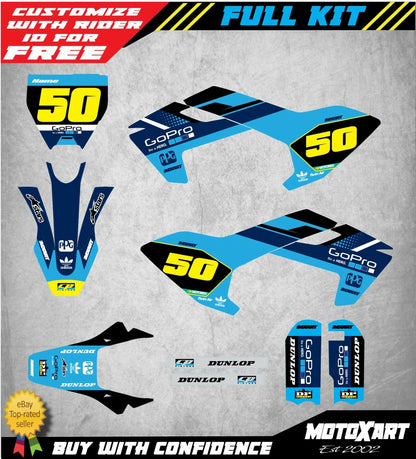 Custom Graphic Kit BOOST STYLE for Husqvarna TC 50 (2017-2023) Decals