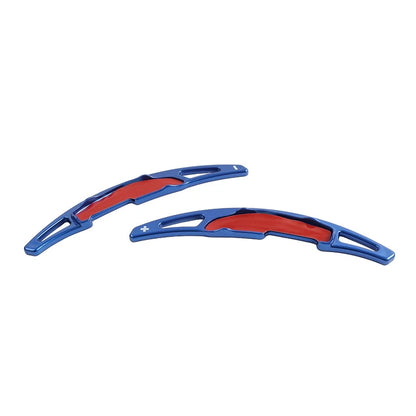 Blue Steering Wheel Shifter Paddle Extensions for BMW M2 M3 M4 M5 M6 X5M X6M