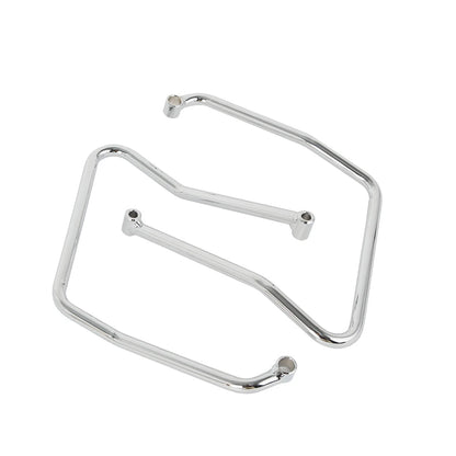 Chrome Saddlebag Support Brackets for Harley Sportster XL 883 1200 (2004-2016)