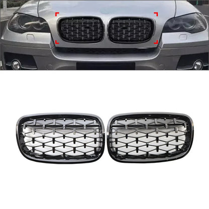 Diamond Grille Front Bumper Kidney Grill for BMW X5 E70 X6 E71 (2007-2013)