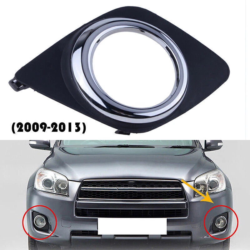 Front Left Bumper Fog Light Cover Trim for Toyota RAV4 (2009-2013)