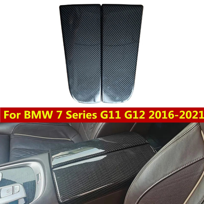 Carbon Fiber Center Console Armrest Cover for BMW 7 Series G11/G12 (2016–2021)