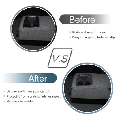 Rear Cup Holder Cover Black for Toyota Harrier (80 Series)