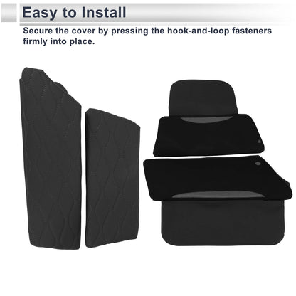 Car Center Console Cover for BMW 5 Series (2011-2017) - Black Storage Bag 1 Set