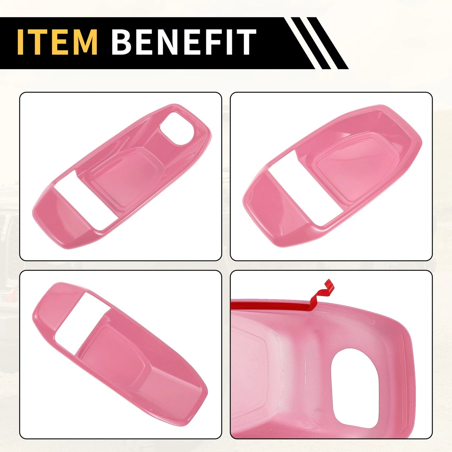 Interior Door Handle Bowl Cover Trims for Jeep Wrangler JL JLU (2018-2023)