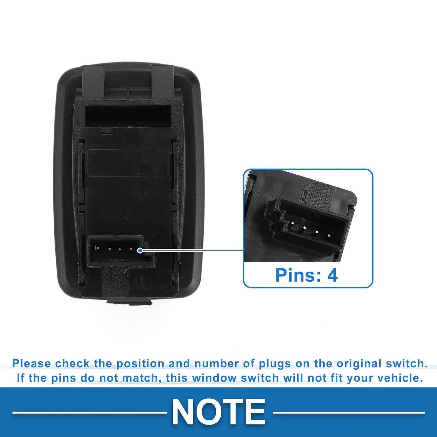 Passenger Side Power Window Switch for BMW 528i 535i xDrive M5