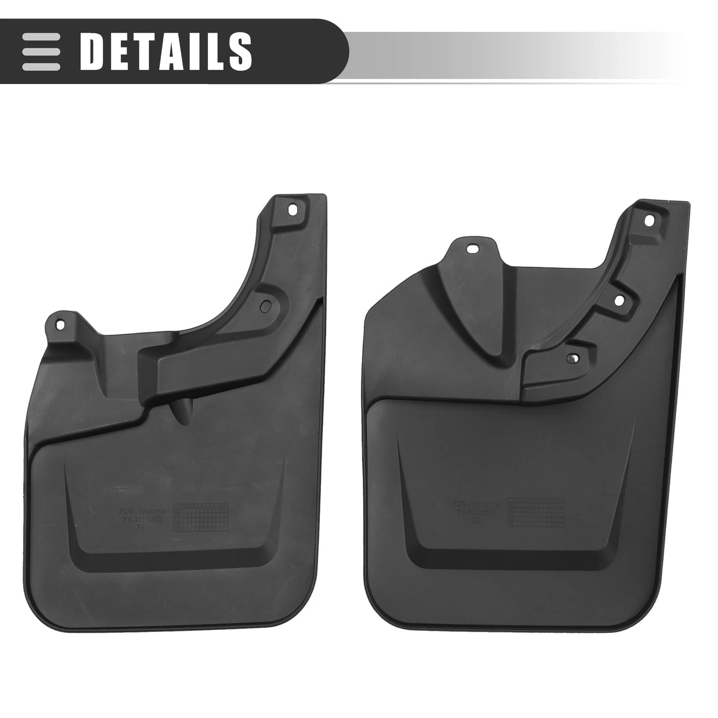 Mud Flaps Splash Guards Set for Toyota Tacoma (2023)