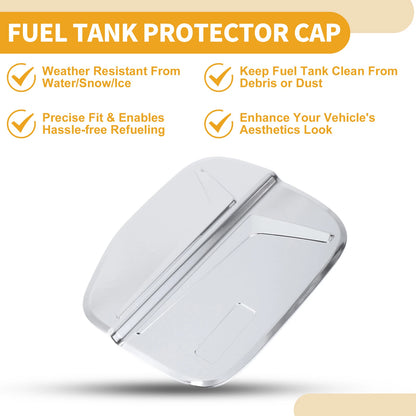 Fuel Tank Door Cap for Honda Accord (2023-2025) Chrome Silver Tone